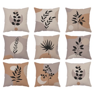 &lt;Cod&gt;ปลอกหมอนลายพืช 40X40,45X45,50X50,60X60. ปลอกหมอนสําหรับตกแต่งบ้านโซฟา