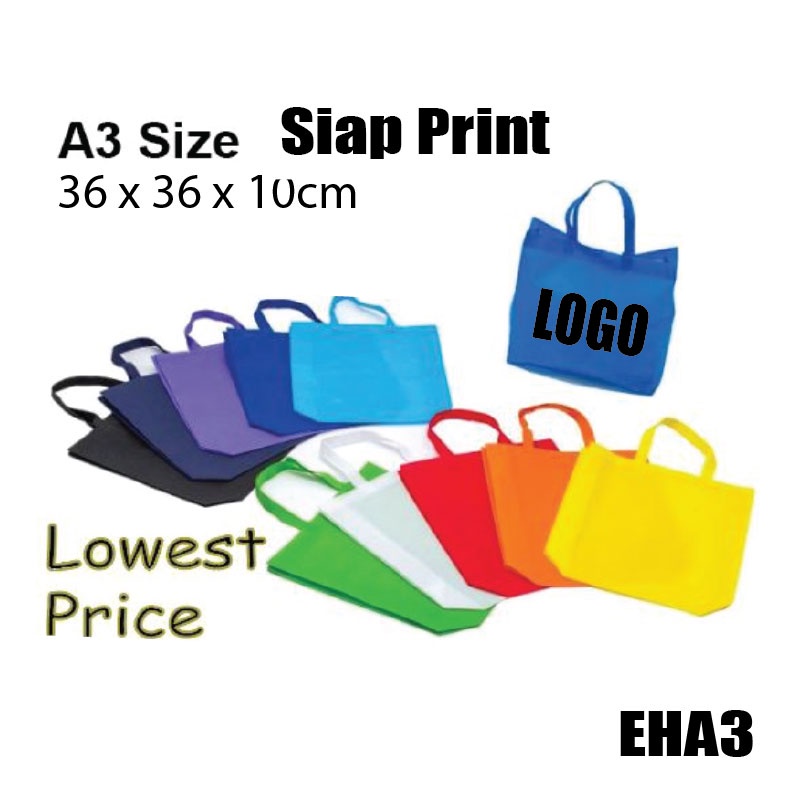 [SIP PRINT] A3 Nonทอ Bag, A3 Shopping Bag, Tote Bag / EHA3 /E&T