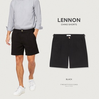 TWENTYSECOND กางเกงขาสั้น รุ่น Lennon chino shorts - สีดำ / Black