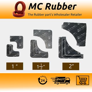 ยางรองขาเหล็กฉาก ยางเหล็กฉาก ยางฉาก ยางรอง ขนาด (1"),(1-1/2"),(2")