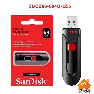 Flash drive Sandisk 64gb /  Flash drive สำหรับเก็บข้อมูล ยี่ห้อ Sandisk ขนาด 64  gb