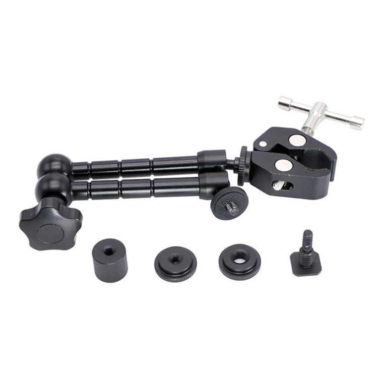 11นิ้วอย่างชัดเจนแขนเมจิก + ซูเปอร์หนีบปูคีมคลิปสำหรับกล้อง 11inch Articulating Magic Arm + Super Clamp Crab Plier Clip