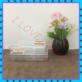 ชื่อ  : Rectangle Clear Acrylic No.287 กล่องใส 1 ช่อง รูปทรงสี่เหลี่ยมผืนผ้า SET 3 Pcs. ชุด 3 ชิ้นกล่องอคิลิคใส กล่องพลา