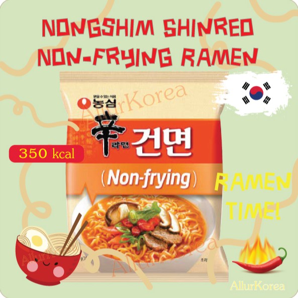 ถูกที่สุด Nongshim ชินราเมียน Shin Ramyun Non-frying สูตรไม่ทอด EXP 10/2020