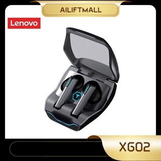 Lenovo XG02 TWS ชุดหูฟังบลูทูธสำหรับเล่นเกม Latency ต่ำ Touch Control หูฟังไร้สายตัดเสียงรบกวนหูฟังเล่นเกมพร้อมไมโครโฟน