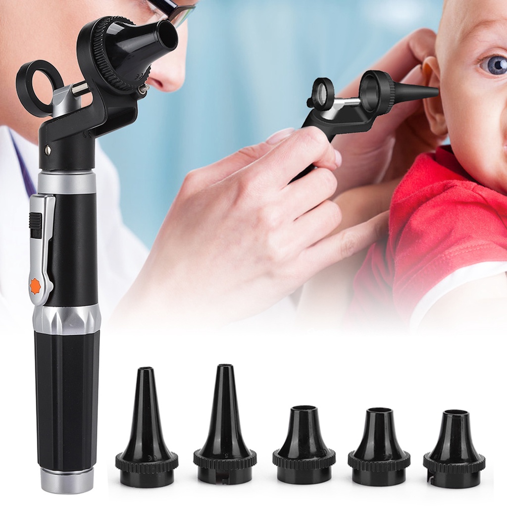 Jijaka Otoscope เครื่องมือตรวจสอบหูพร้อมไฟ Led