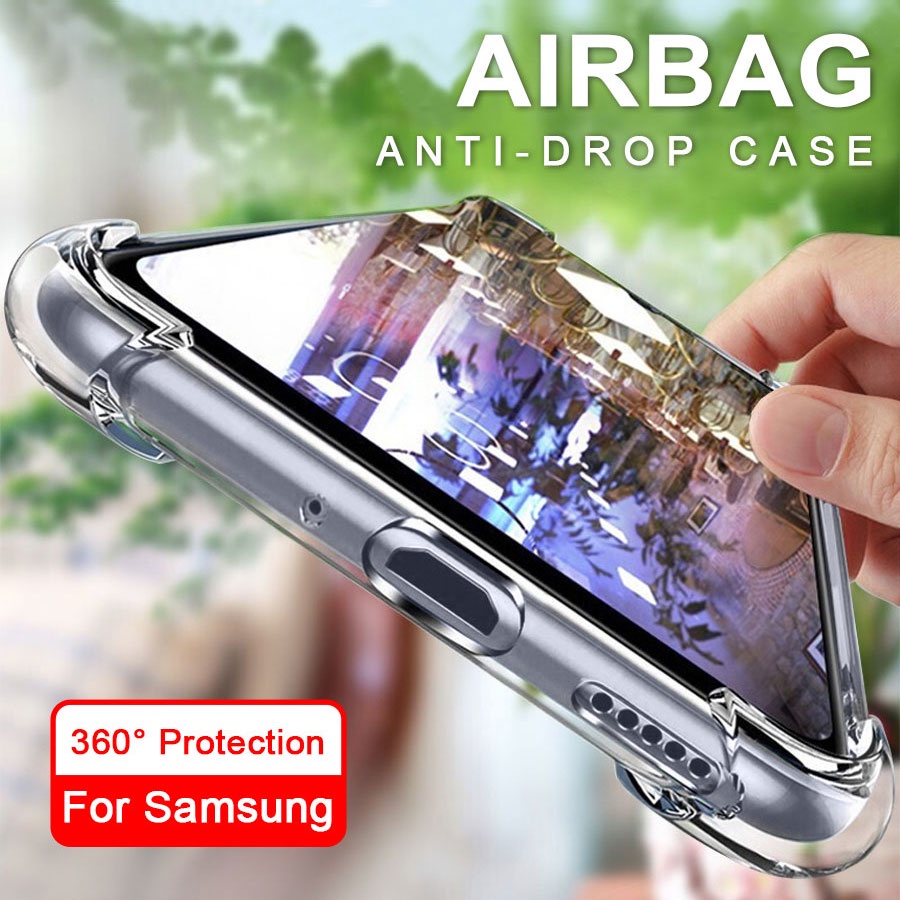 Anti-Fall Airbag ซิลิโคน TPU เคสโทรศัพท์ For Samsung Galaxy S21 S20 S10 S9 S8 Plus S20 FE Note 20 Ultra Note 10 Lite Note 10 Plus Note 9 8