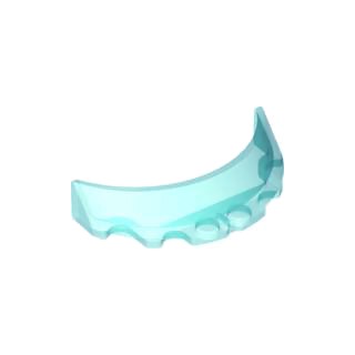 Lego part (ชิ้นส่วนเลโก้) No.62360 / 35299 / 35298 Windscreen 3 x 6 x 1 Curved