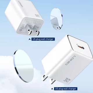 LDNIO หัวชาร์จ 30W USB-C PD 30W A1508C - มีระบบป้องกันไฟเกิน โอเวอร์โหลด - ป้องกันไฟกระฉาก