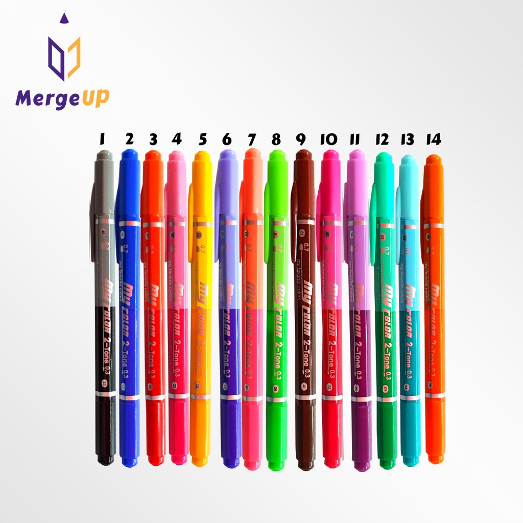 ปากกาเมจิก MC3 MY COLOR 2-TONE DONG-A