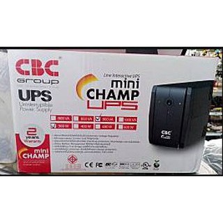 CBCเครื่องสำรองไฟฟ้า360วัตตMINICHAMPรับประกัน2ปี900VAระบบLineinteractivewithstabilizerควบคุมUPSทำงานด้วยไมโครโปรเซสเซอร์