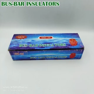SM-35 ลูกถ้วยฉนวนแดง BUS-BAR INSULATORS กล่องละ 10ตัว แถมน็อตฟรี