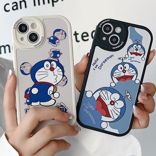 เคส For iPhone 13 12 11 Pro XS Max X XR 8 7 6 6S Plus SE 2020 Cartoon Doraemon Soft Case Cover