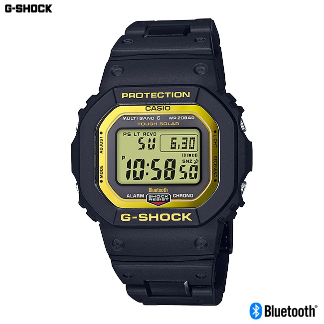 Casio G-Shock นาฬิกาข้อมือผู้ชาย สายผสมสเตนเลสสตีล/เรซิน รุ่น GW-B5600BC-1 GW-B5600BC-1DR