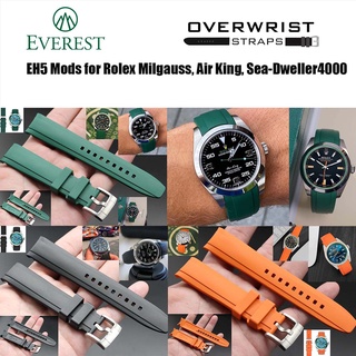 สายยาง everest eh5 mods for rolex milgauss, air king, sea-dweller 4000