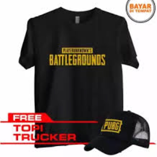 เสื้อยืด PUBG แถมหมวก