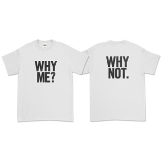 เสื้อยืดที่ต้องการตัวมากที่สุดเสื้อยืดแขนสั้น พิมพ์ลาย WHY ME WHY NOT? - LIAM GALLAGHER สําหรับผู้ชายขนาดเต็มS-5XL