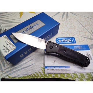 มีดพับ Benchmade รุ่น 535 Bugout Family ใบเงิน ด้ามดำ ใบ S30V (58-60 HRC) ด้ามพลาสติก สวยคม มาพร้อมถุงผ้า และ กล่องแข็ง