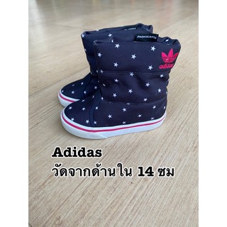 รองเท้าผ้าใบเด็กมือสอง adidas อาดิดาส วัดจากด้านใน 14 ซม