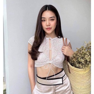 เสื้อครอปพร้อมบาร์ crop with bra ฟรีไซต์ค่ะ