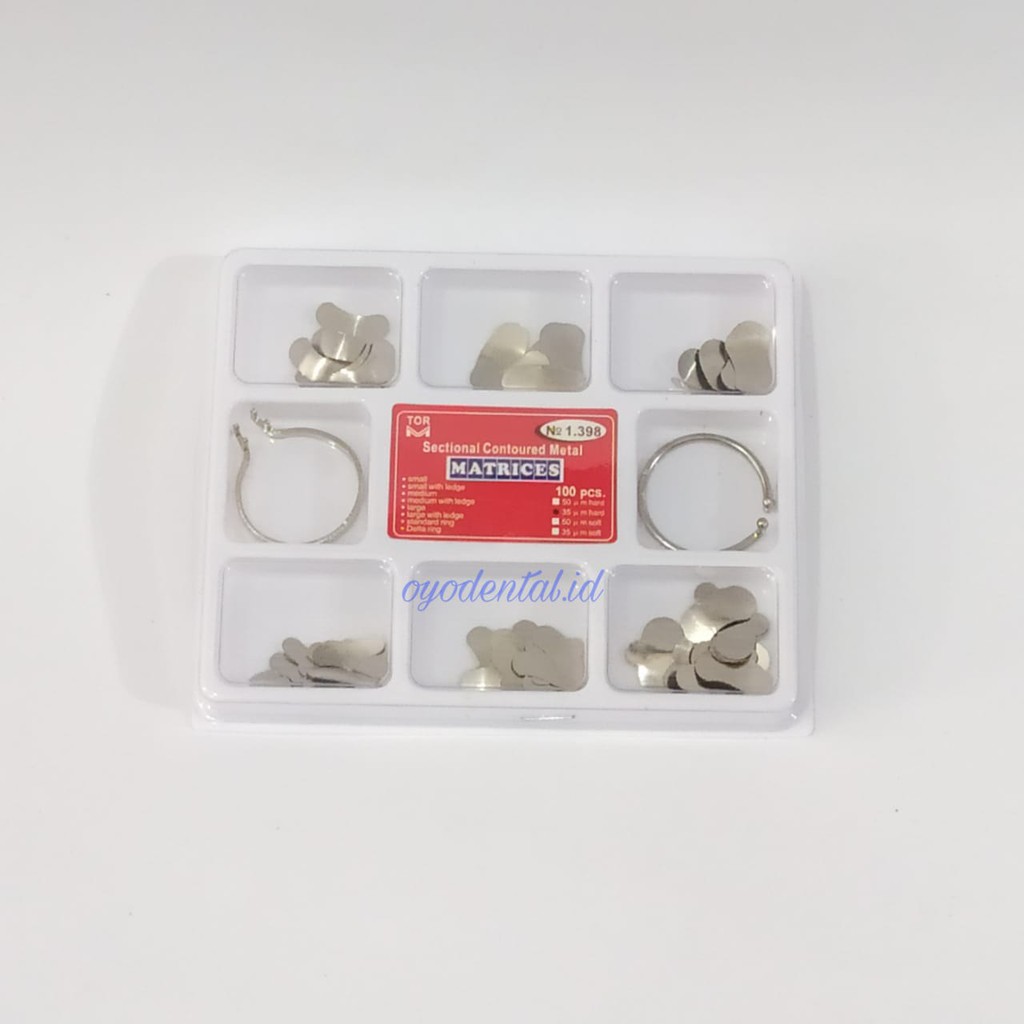 Dental matrix matrix ส่วนคอนทัวร์โลหะ
เบอร์เมทริกซ์ 1398