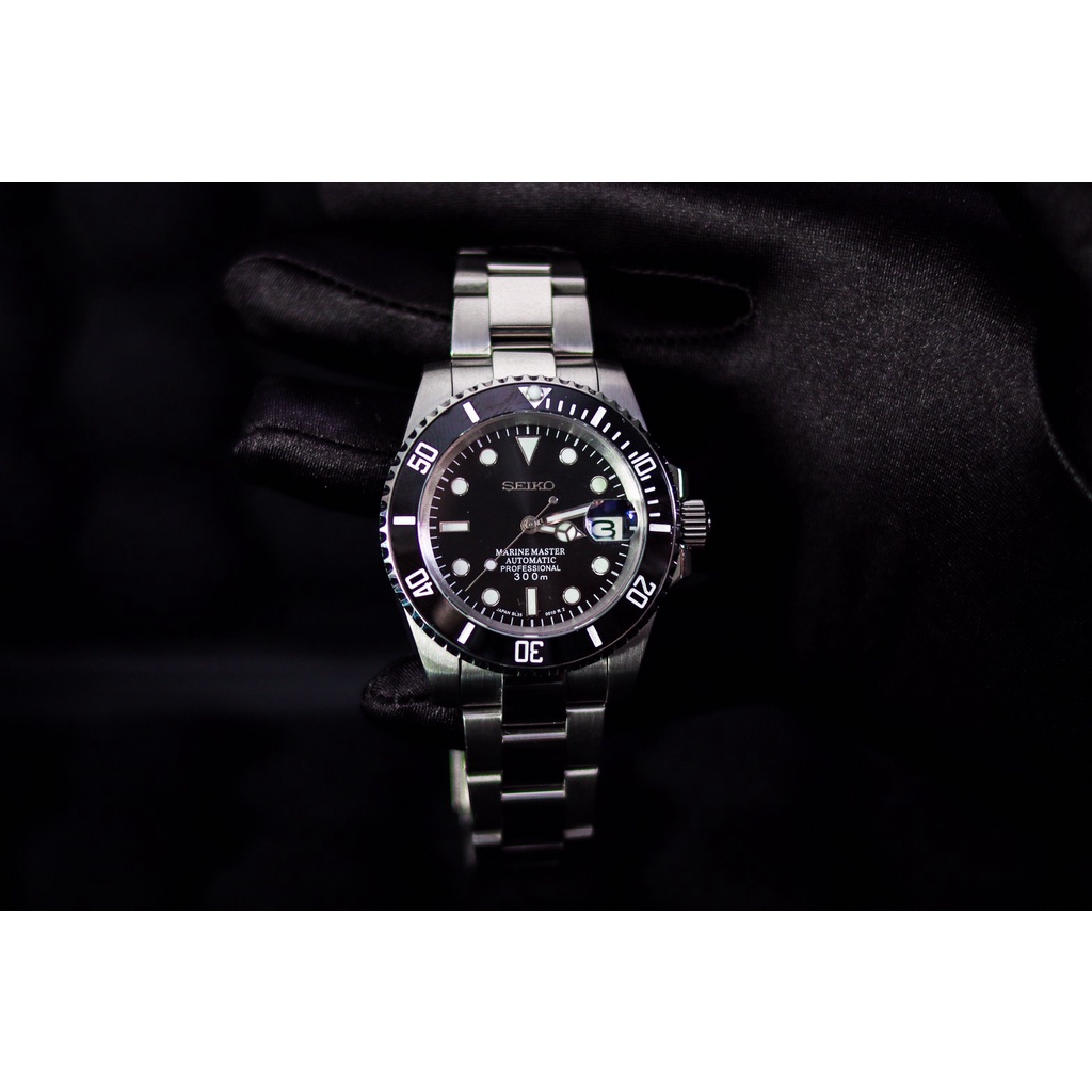 พร้อมส่ง : นาฬิกา Seiko Modify Submariner styles 41 mm. สาย Oyster สวยสุดๆ ราคาเบาๆ  ⚫️⚪️