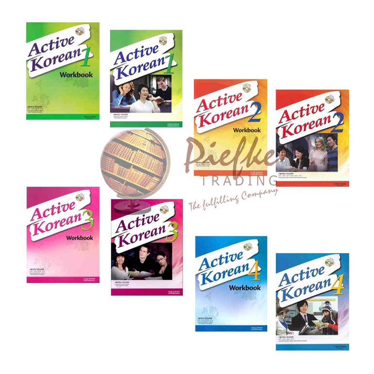 Active Korean :1, 2, 3, 4 : Student Book, workbook with CD (นำเข้าของแท้100%) 9788953912298:9788953932029:9788953912335