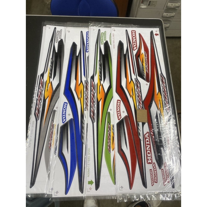 Wave 100S / wave 100R trip Body sticker siam(2)