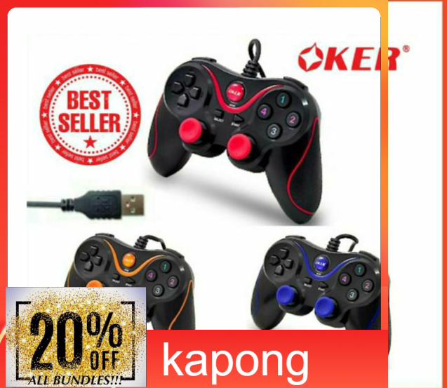 Kapong จอยเกมส์ PC Usb Joy Stick Oker U918 จอยคอมพิวเตอร์ จอยสำหรับเล่นเกมส์ จอยเกมส์คอมพิวเตอร์ จอย