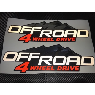 สติ๊กเกอร์ Off road 4 wheel drive งานตัด สะท้อนแสง