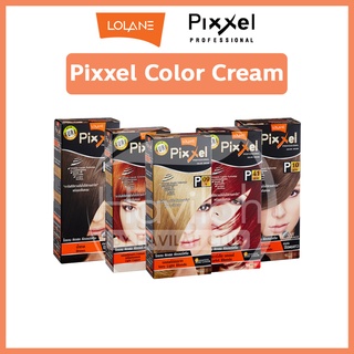 Lolane Pixxel โลแลน พิกเซล Color Cream คัลเลอร์ครีม 100g. มีให้เลือก 47 สี ครีมเปลี่ยนสีผม ไม่ฉุน