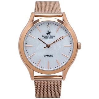 Beverly Hills Polo Club BP3167C.420 นาฬิกาข้อมือผู้หญิง สายสแตนเลส Rose-Gold