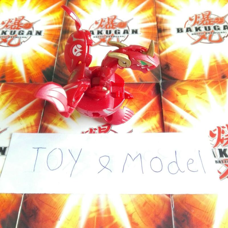 บาคุกันภาคสองดราโก้ร่างประกอบ7ร่าง Bakugan Maxus Dragonoid (เป็นของมือสอง) รายละเอียดด้านล่างครับ