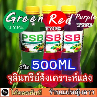 หัวเชื้อจิลินทรีย์สังเคราะห์แสงสุตรเข้มข้น สีแดง เขียว พร้อมวิธีขยาย PSB ฮอร์โมน บำรุงผักผลไม้ พืช ดอก ปรับสภาพดิน 242