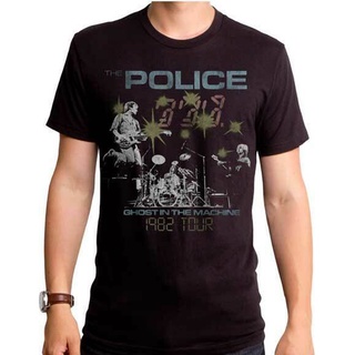 ขายดี เสื้อยืดลําลอง แขนสั้น พิมพ์ลาย THE POLICE 82 Ghost Tour S-2 Official Goodie Two Sleeves Merch PHpfpg71KGppkp79