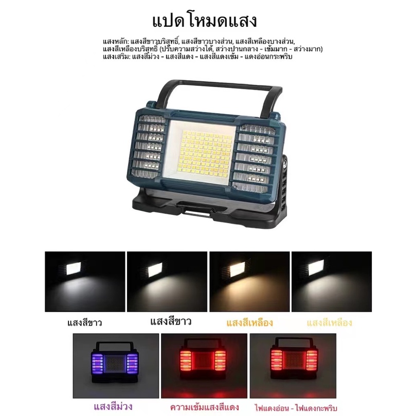 สปร์ตไลท์จับยุง สปร์ตไลท์เดินป่า ตัวจับยุงอเนกประสงค์ พกพาสะดวกตั้งโต๊ะได้ ชาร์จมือถือเเละพาวเวอร์เเบงค์ได้ - รูปที่ 2