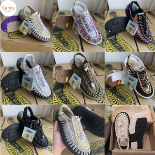 ✘💗TOP Shoes💗 สายคาด ส้นสูง สไตล์ Kenen รองเท้าแตะและรองเท้าแตะสำหรับผู้ชายและผู้หญิง【พร้อมกล่อง. โลโก้แกะสลัก】