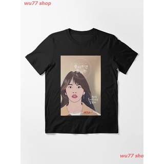 2022 Love Alarm - K Drama Pop Art Poster Essential T-Shirt ผู้หญิง ดพิมพ์ลาย ดผ้าเด้ง คอกลม cotton แฟชั่น sale Unisex