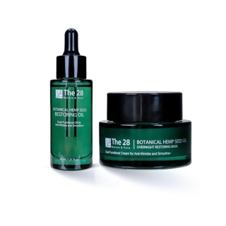 Set The 28 Botanical Hemp Seed Oil 30 ml+ Sleeping Mask 40 ml.