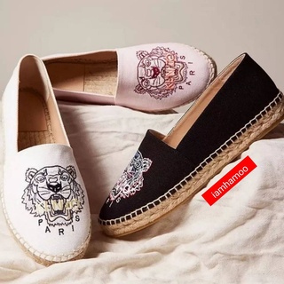 [เก็บ code ลดเพิ่ม 1000 บาท]พร้อมส่งในไทย📦รองเท้า ผู้หญิง Kenzo Espadrilles (Made in Spain)**ของเเท้