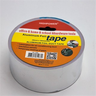 Aluminium Foil Tape 48mm x 30M เทปมิเนียม เทปอลูมิเนียม เทปอลูมิเนียมฟอยล์ เทปปะหม้อหน้ากว้าง 2 นิ้ว1 ม้วนT0418