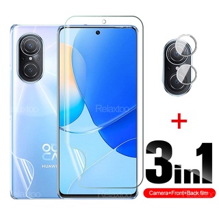 3 in 1 Hydrogel Soft Film For Huawei nova 9 SE 8i 9 8 4G 5G Screen Protector For Huawe honor 50 lite Back Protective Film