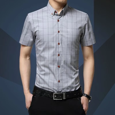 เสื้อผ้าฝ้ายแขนสั้นลายดอกไม้สก๊อต สีขาว-เขียว thumbnail 7