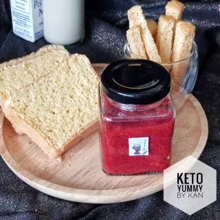 แยมสตอเบอรี่ และบลูเบอร่ไร้น้ำตาล คีโต โลว์คาร์บ Keto Jam เบาหวาน,เด็กแพ้กลูเตน ทานได้