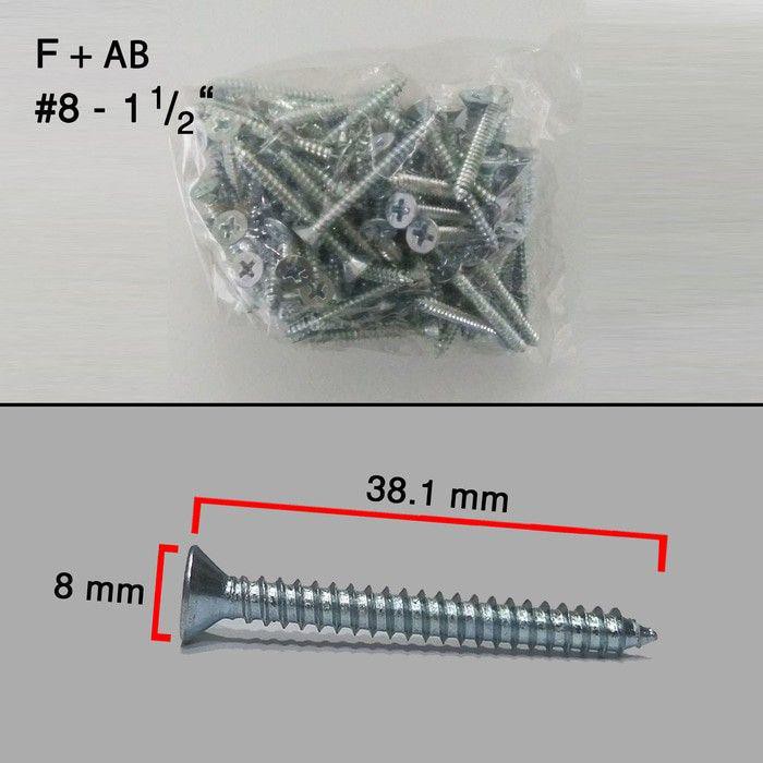 (8 x 4 ซม.) MOON LION Taping Screw Wood Screw FH+ (10 ชิ้น)