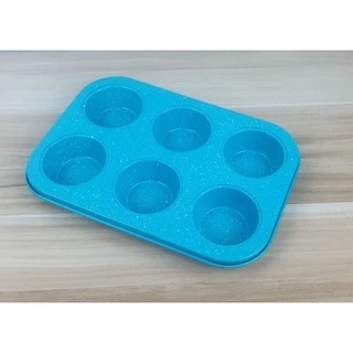 ถาดอบมัฟฟิน 12 หลุม เคลือบเทฟล่อน non-stick ถาดหลุมอบคัพเค้ก ขนม คุกกี้ แม่พิมพ์เค้กเทฟล่อน