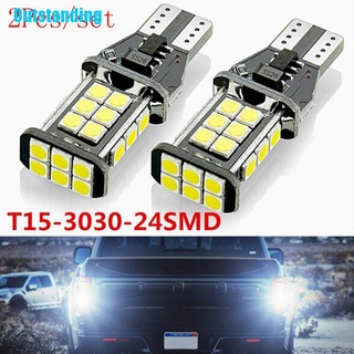 ไฟสํารอง LED T15 W16W 24 SMD 3030 921 912 สีขาว สําหรับรถยนต์