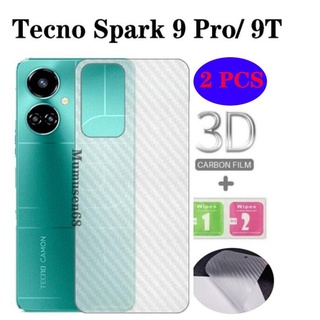 ฟิล์มคาร์บอนไฟเบอร์ 3D สําหรับ Tecno Spark 9 Pro Tecno Spark 9 9T 8 8C 8 Pro 8p 7p 7 Pro 7 6 6 GO 2022 Camon 19 19 Pro 2 ชิ้น