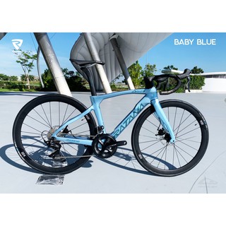 จักรยานเสือหมอบดิสเบรค Ratana Aries Disc แฮนด์-อินทิเกรต สี BABY BLUE ชุดขับ Shimano 105 11sp