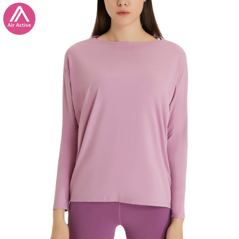 OLALA LEISURE Air ACTIVE เสื้อโยคะ แขนยาว ระบายอากาศ ทรงสลิม DS010 ST